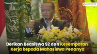 VIDEO: Menteri Bahlil Lahadalia Berikan Beasiswa S2 dan Kesempatan Kerja kepada Mahasiswa Penanya