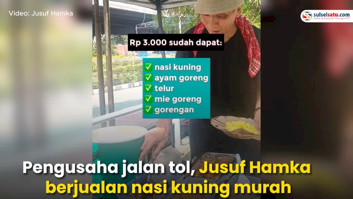 VIDEO: Pengusaha Jalan Tol Jualan Nasi Kuning Seharga Rp 3 Ribu