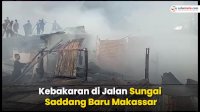 VIDEO: Kebakaran di Jalan Sungai Saddang Baru Makassar