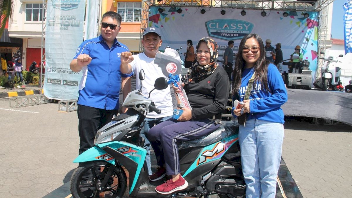 Pengunjung Dapat Hadiah Yamaha Mio M3 Saat Gelaran Classy Motor Show 2023 di Maros