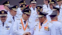 Bupati Barru Suardi Saleh Hadiri Upacara Hari Otonomi Daerah di Makassar&nbsp;