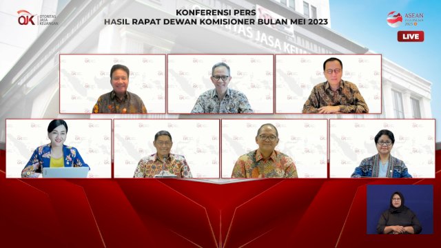 Konferensi pers RDK Bulan Mei OJK (Foto: Istimewa). 