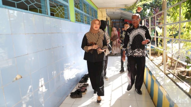 Wakil Wali Kota Makassar Fatmawati Rusdi meninjau lokasi di Makassar (Foto: Istimewa).