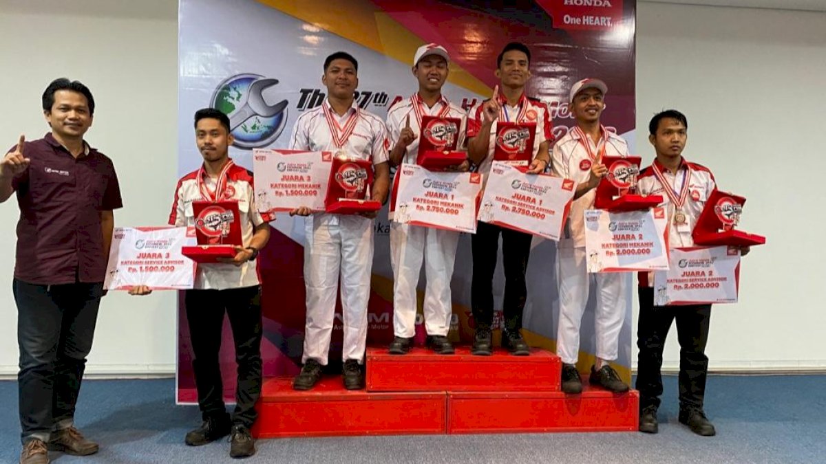 Asmo Sulsel Pastikan Kualitas Mekanik Lewat Astra Honda Motor Technical Skill Contest