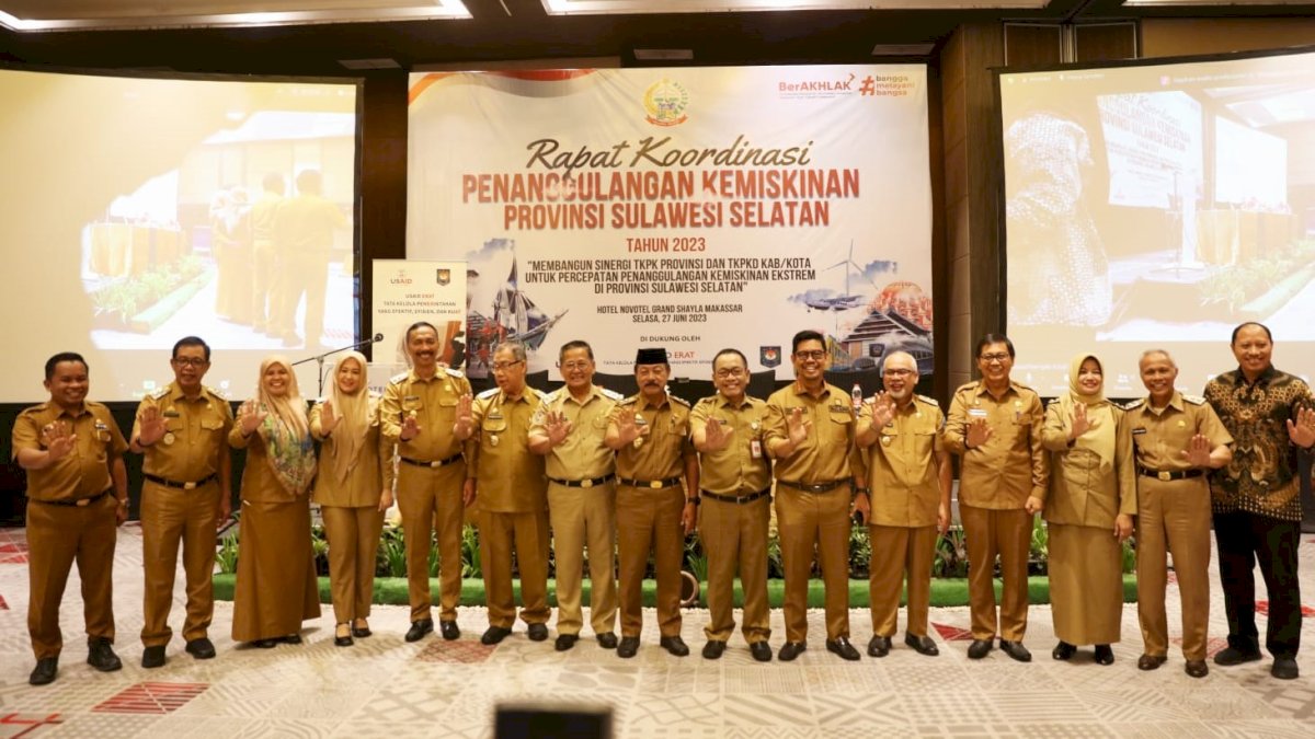 Perkuat Kordinasi, Wawali Makassar Hadiri Rapat Penanggulangan Kemiskinan Tingkat Provinsi