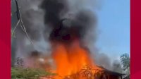 VIDEO: Hadiri Hajatan Keluarga, 2 Rumah di Sidrap Ludes Dilalap Si Jago Merah