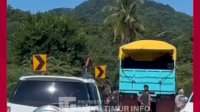 VIDEO: Lakalantas antara Mobil Truck dan Motor di Kabupaten Luwu Timur