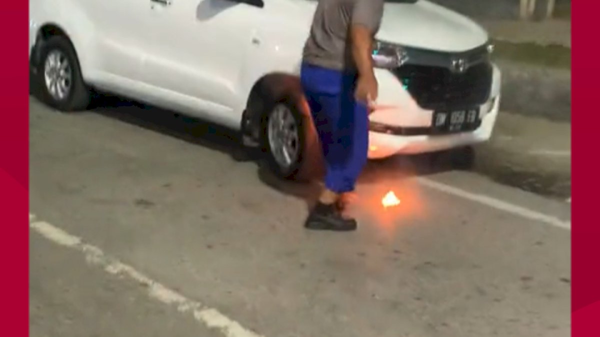 VIDEO: Viral, Mobil di Gorontalo Nyaris Ludes Terbakar