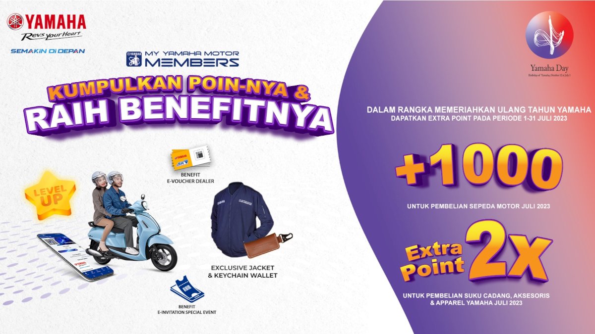 Ayo Ikut Gebyar Yamaha Day, Ini Keuntungan dan Cara Dapat Hadiah Menariknya