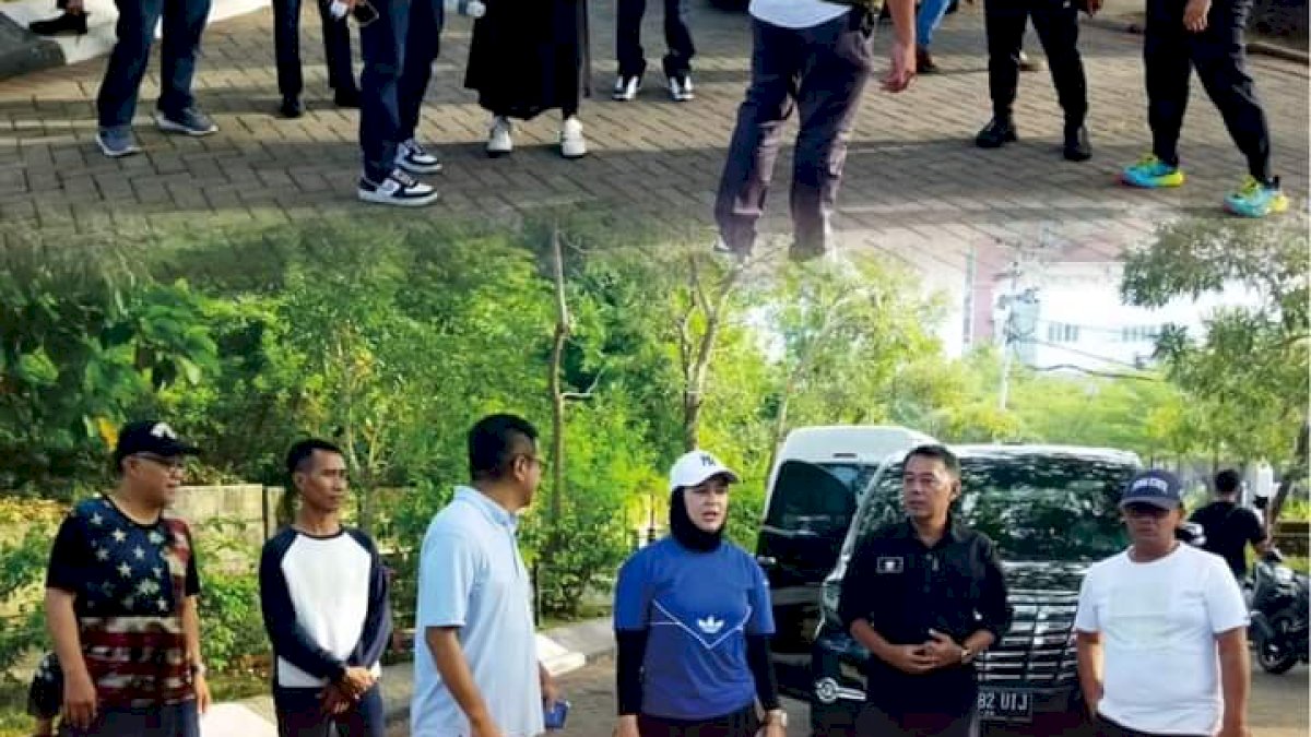 Camat Mariso Turut Dampingi Wawali dan Ketua TP PKK Makassar dalam Giat Bersih di Taman Gajah