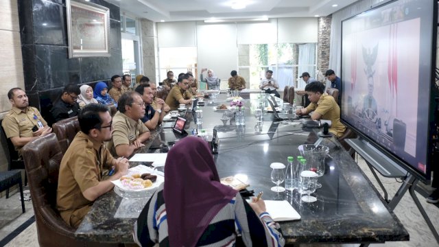 Pemkot Makassar rapat persiapan Apeksi 2023 (Foto: Istimewa)
