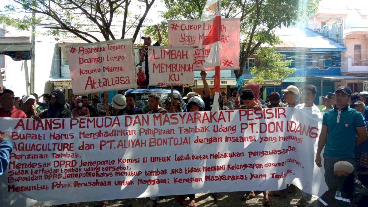 Rugikan Petani Rumput Laut, Bupati Jeneponto Didesak Tutup Tambak Udang