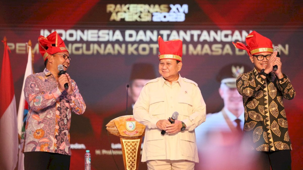Prabowo Subianto Bahas Gambaran Masa Depan Indonesia di Forum Apeksi Makassar