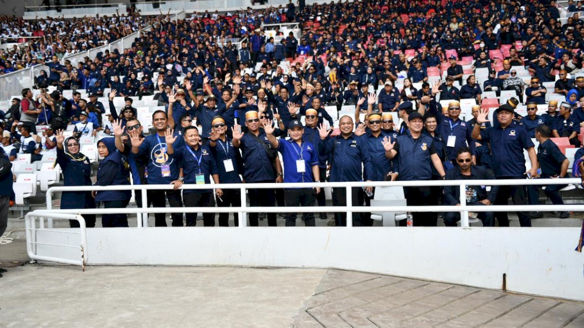 Kompaknya Kader NasDem dari Sulsel di Apel Siaga Perubahan