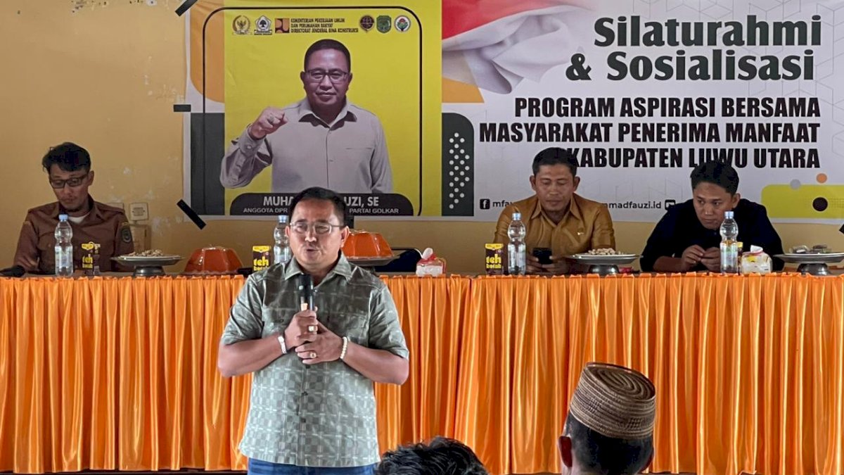 Temui Warga Penerima Bantuan Aspirasi di Masamba, Muhammad Fauzi Sampaikan Pesan Penting