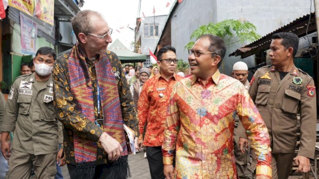 Danny Pomanto bersama perwakilan USAID di Kota Makassar (Foto: Istimewa)