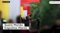 VIDEO: Suara Merdu Kapolres Maros Pukau Penonton saat Syukuran Hari Bhayangkara Ke-77