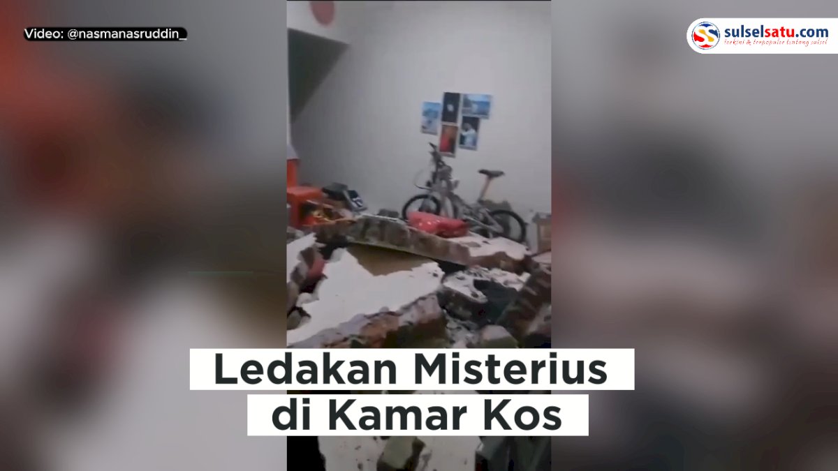 VIDEO: Ledakan Misterius di Kamar Kos di Kabupaten Wajo, Polisi Terus Selidiki Kasusnya