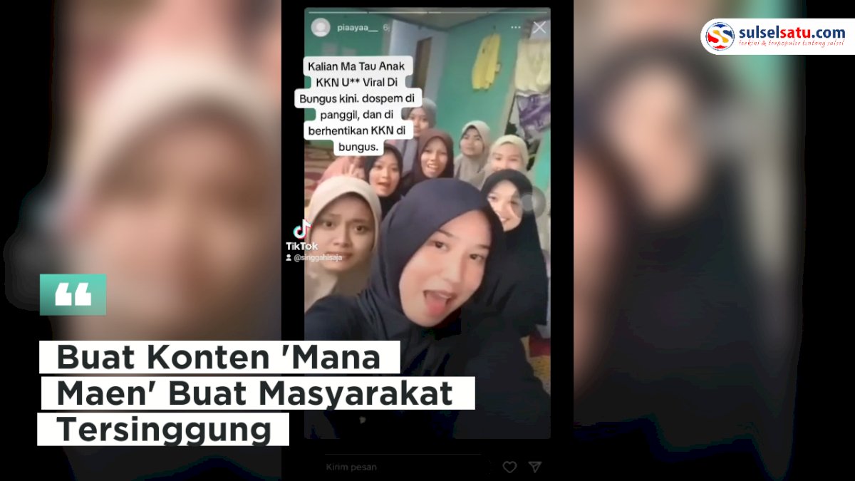 VIDEO: Mahasiswa KKN di Padang, Buat Konten ‘Mana Maen’ Buat Masyarakat Tersinggung