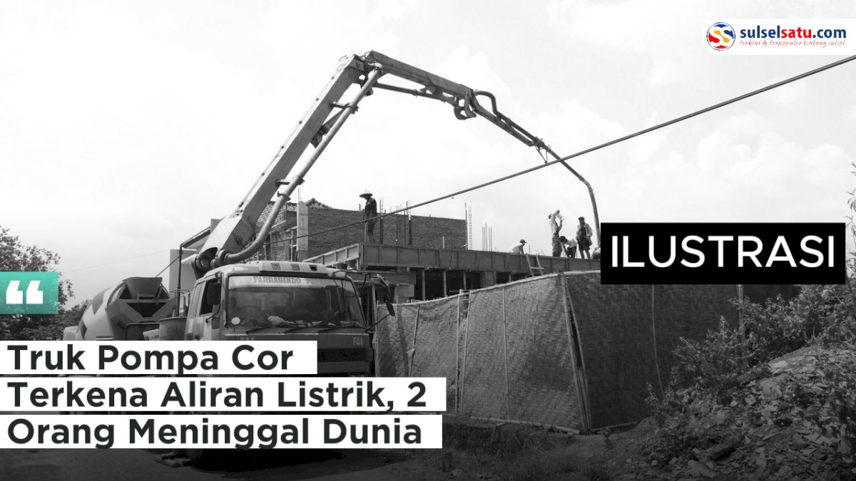 VIDEO: Truk Pompa Cor Terkena Aliran Listrik, 2 Orang Dikabarkan Meninggal Dunia