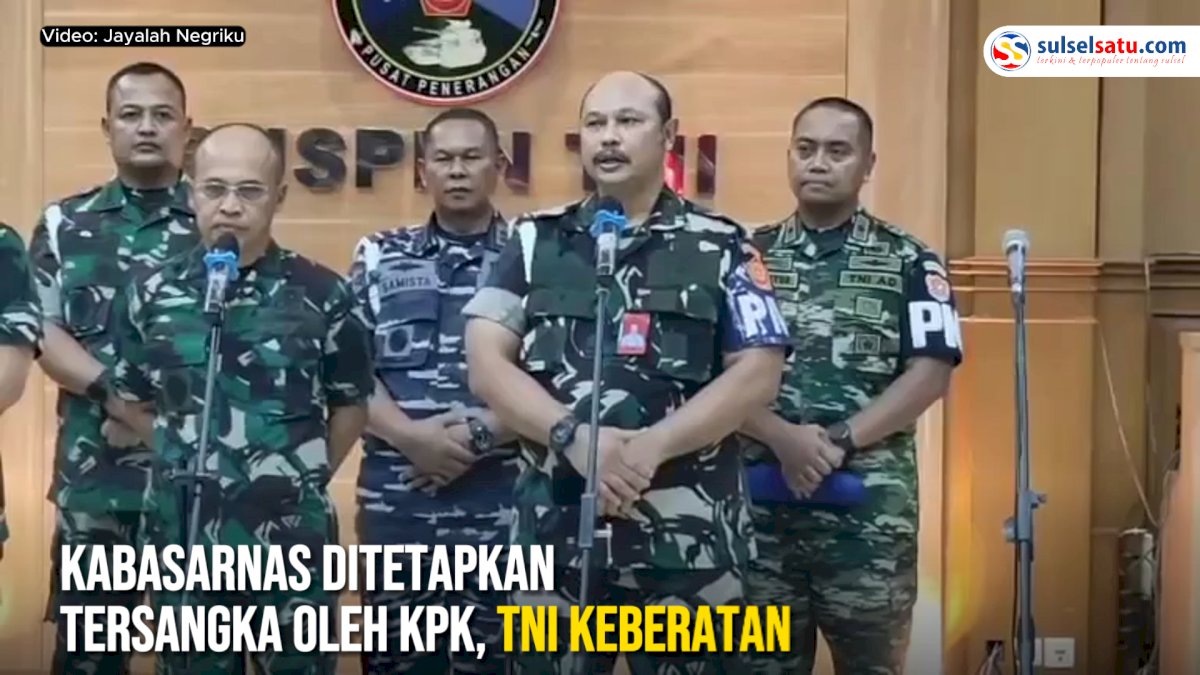 VIDEO: Kabasarnas Ditetapkan Tersangka oleh KPK, TNI Keberatan