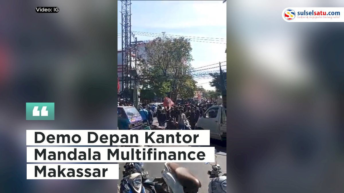 VIDEO: Aksi Demo Depan Kantor Mandala Multifinance Terkait Pemukulan Kader HMI