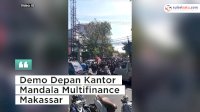 VIDEO: Aksi Demo Depan Kantor Mandala Multifinance Terkait Pemukulan Kader HMI