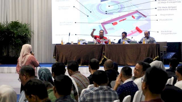 Rapat persiapan Apeksi 2023 di Makassar yang dipimpin Danny Pomanto (Foto: Istimewa).