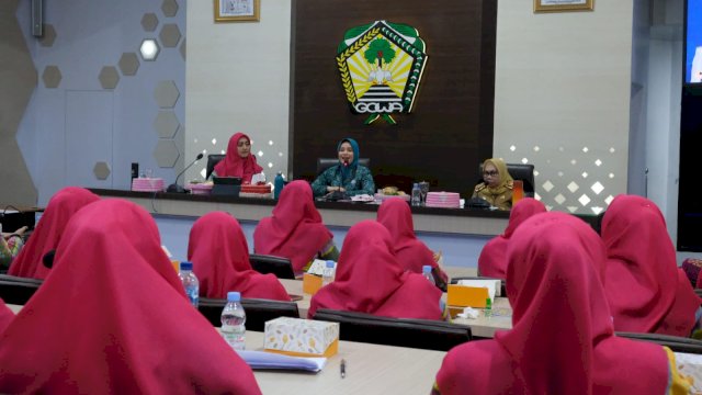 Ketua PKK Kabupaten Gowa Priska Paramita Adnan terima rombongan PKK Batu Bara (Foto: Istimewa)