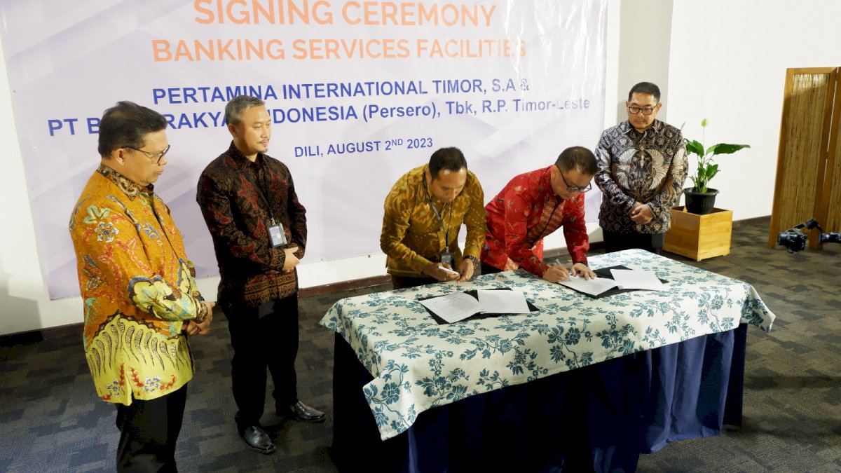 Sediakan Integrated Banking Solution Pengelolaan SPBU, BRI Timor-Leste Sinergi dengan Pertamina International Timor SA
