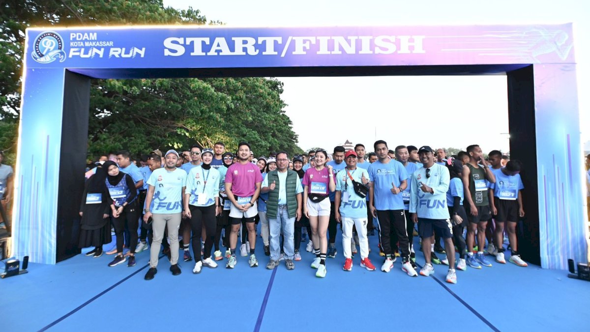 Fun Run PDAM Makassar Sukses Dihadiri Ribuan Peserta, Sekda Makassar Beri Apresiasi