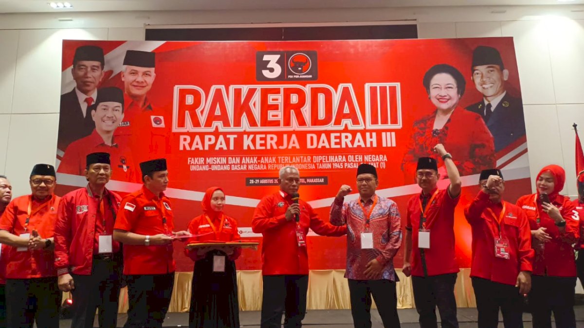 Gelar Rakerda III, PDIP Sulsel Bertekad Menang Pemilu 2024