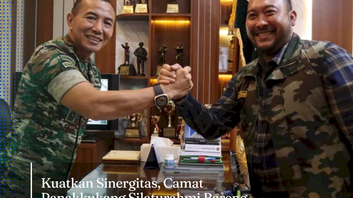 Kuatkan Sinergitas, Camat Panakkukang Silaturahmi Bareng Pangdam XIV/Hasanuddin