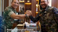 Kuatkan Sinergitas, Camat Panakkukang Silaturahmi Bareng Pangdam XIV/Hasanuddin