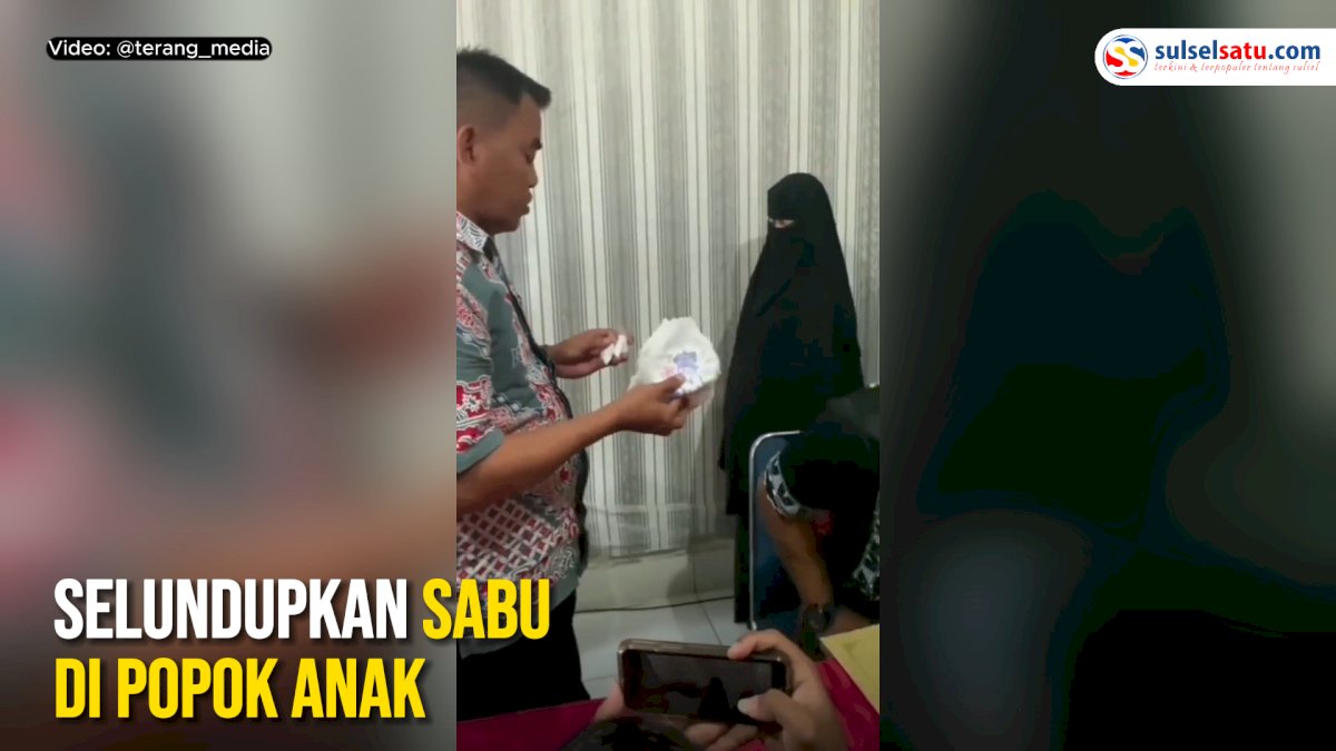 VIDEO: Wanita di Kendari Coba Selundupkan Sabu di Popok Anak Saat Menjenguk Suami di Lapas