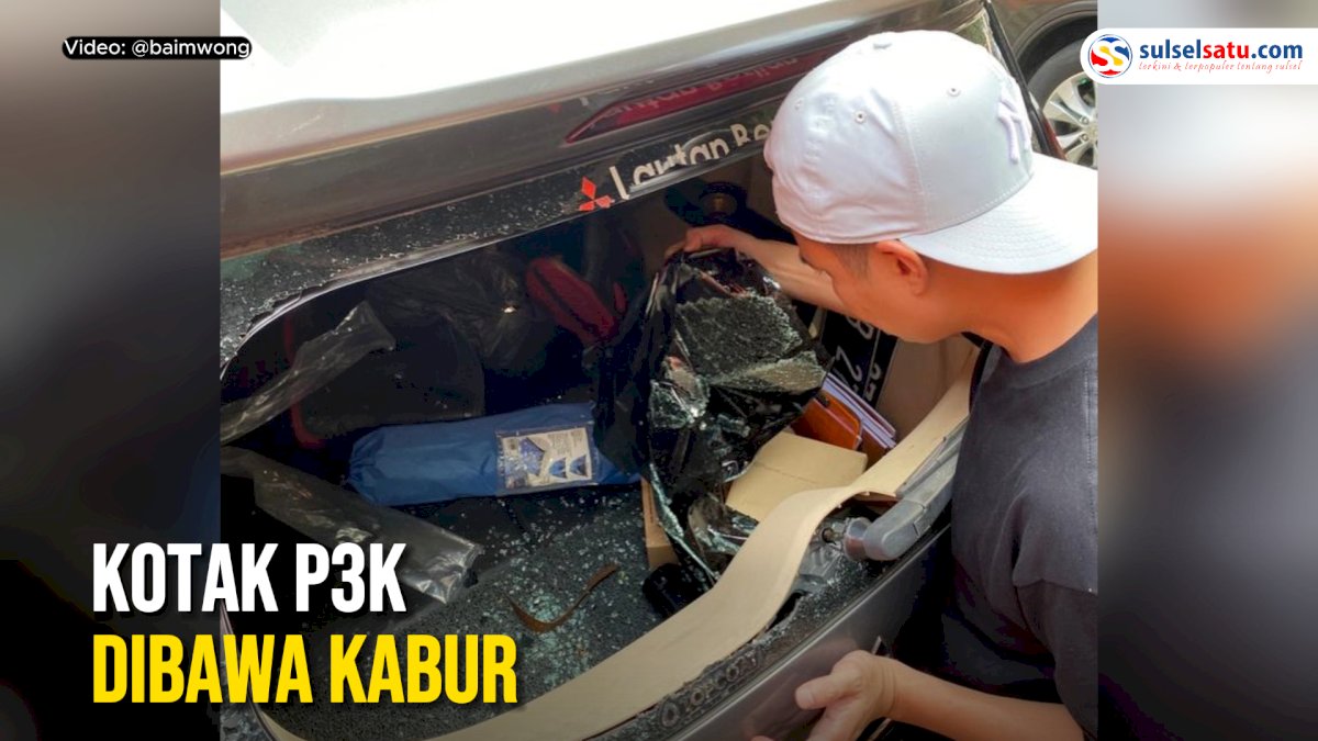 VIDEO: Mobil Baim Wong Dibobol Maling hingga Kaca Pecah, Kotak P3K Dibawa Kabur