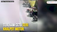 VIDEO: Pasangan Kekasih di Makassar Terekam CCTV Curi Knalpot Motor