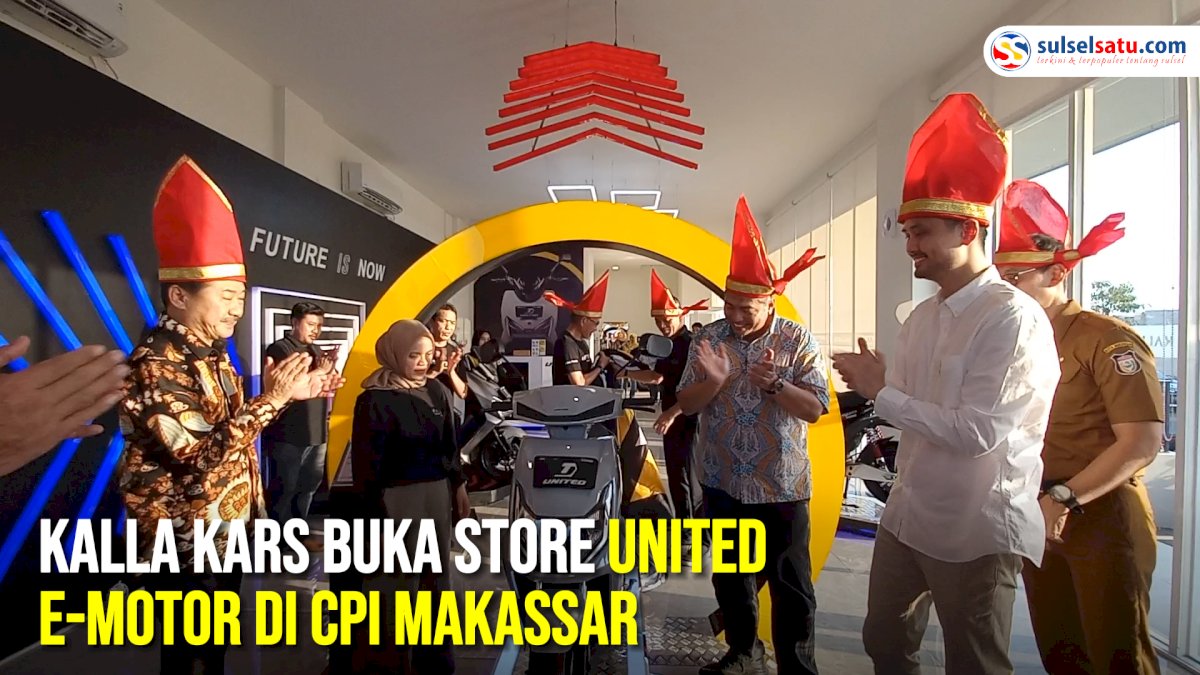 VIDEO: Kalla Kars Buka Store United E-Motor di CPI Makassar