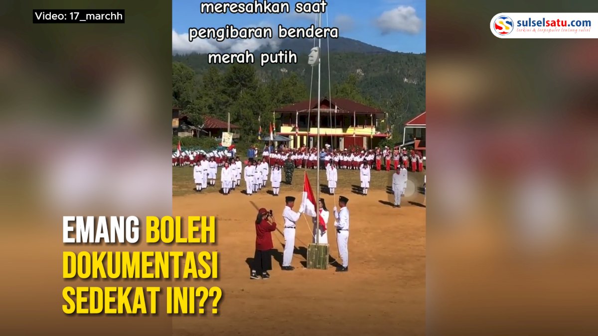 VIDEO: Keterlaluan, Aksi Mahasiswi KKN di Toraja Rekam Video Terlalu Dekat saat Upacara Bendera