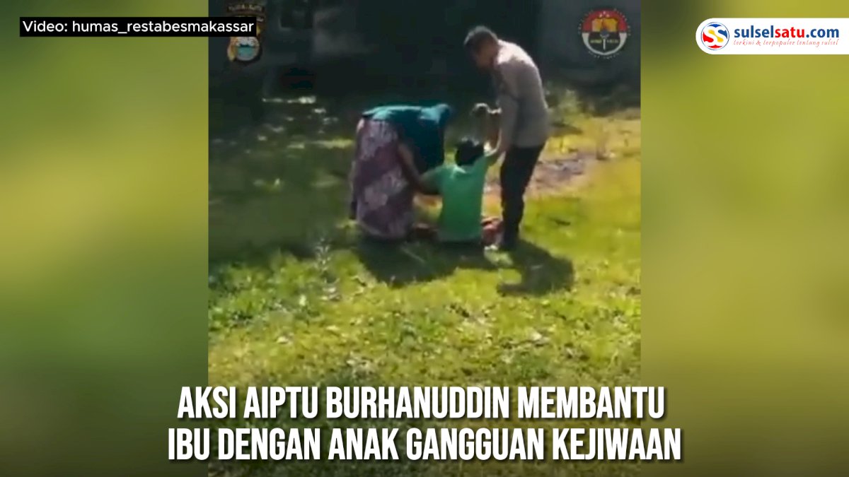 VIDEO: Aksi AIPTU Burhanuddin Membantu Ibu dengan Anak Gangguan Kejiwaan