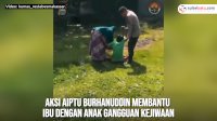 VIDEO: Aksi AIPTU Burhanuddin Membantu Ibu dengan Anak Gangguan Kejiwaan