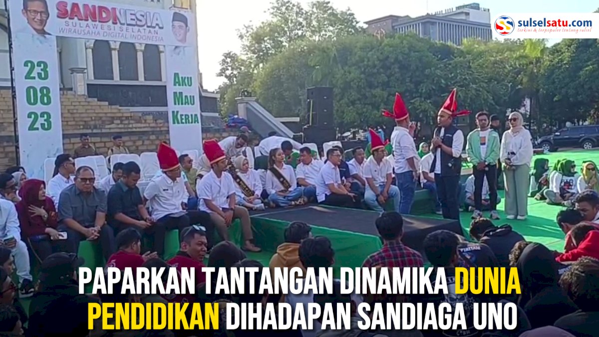 VIDEO: Al Hidayat Samsu Paparkan Tantangan Dinamika Dunia Pendidikan Dihadapan Sandiaga Uno