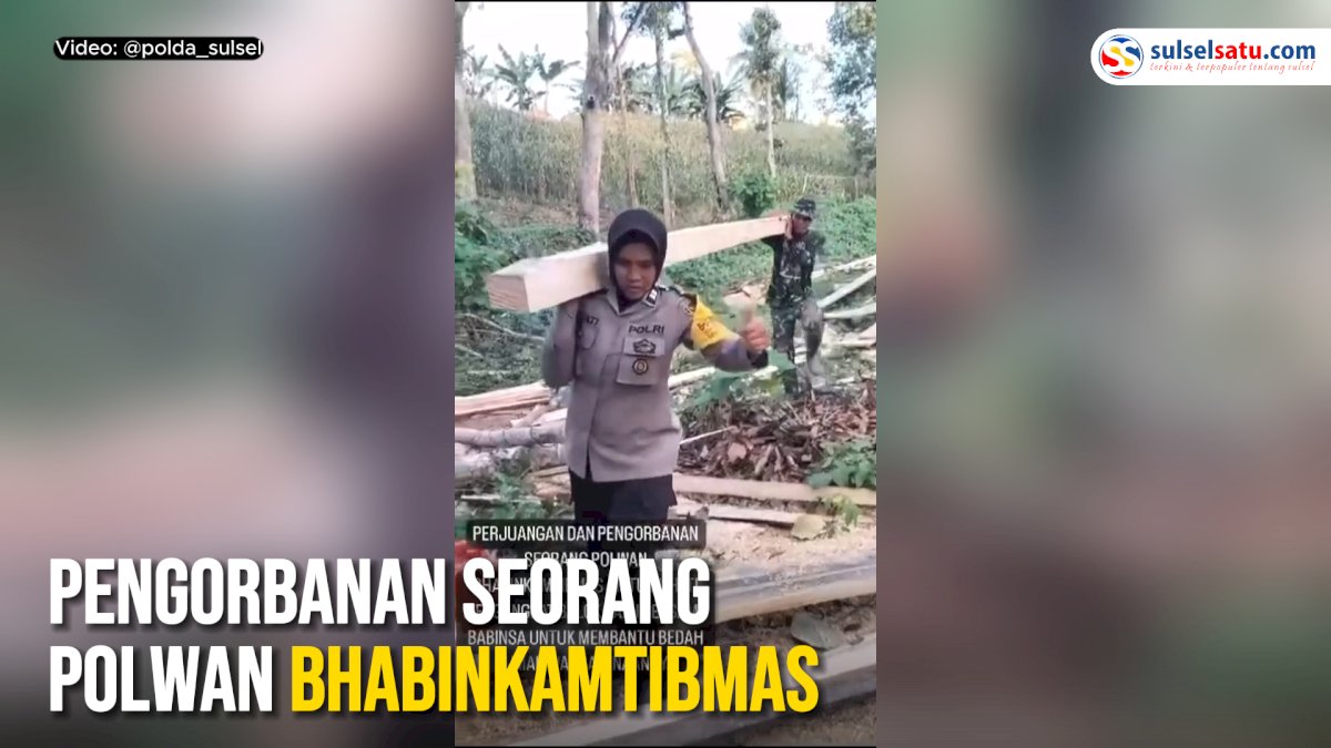 VIDEO: Pengorbanan Seorang Polwan Bhabinkamtibmas Bantu Bedah Rumah Warga Binaan
