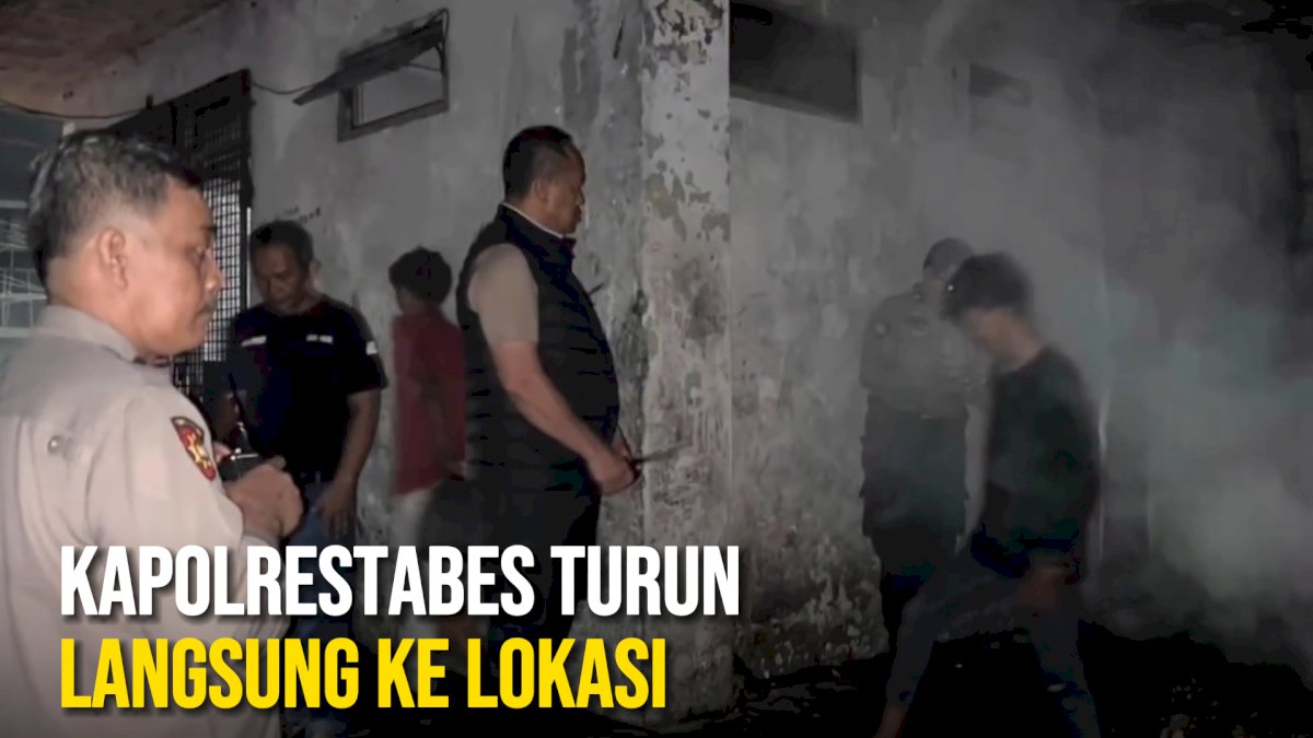 VIDEO: Pos Polisi di Urip Sumoharjo Makassar Terbakar, Kapolrestabes Turun Langsung ke Lokasi