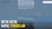 VIDEO: Detik-detik Kapal Tenggelam di Perairan Tapalang-Barat Mamuju