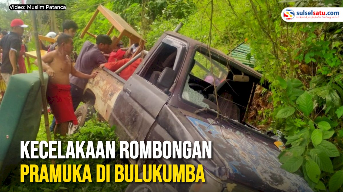 VIDEO: Tragedi Kecelakaan Mobil Pickup yang Bawa Rombongan Pramuka di Bulukumba