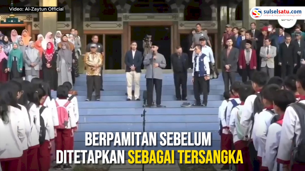 VIDEO: Pimpinan Pondok Pesantren Al Zaytun Berpamitan Sebelum Ditetapkan sebagai Tersangka