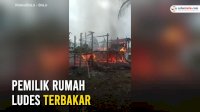 VIDEO: Satu Unit Rumah Milik Warga Desa Rante Balla Luwu Ludes Terbakar