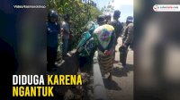 VIDEO: Diduga Karena Ngantuk, Pengendara Mobil Alami Kecelakan Tunggal di Ela-ela Bulukumba