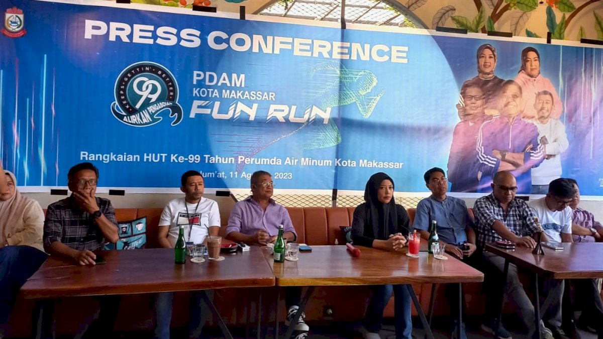Rayakan Ulang Tahun, Perumda Air Minum Kota Makassar Fun Run Bersama Pelanggan dan Masyarakat